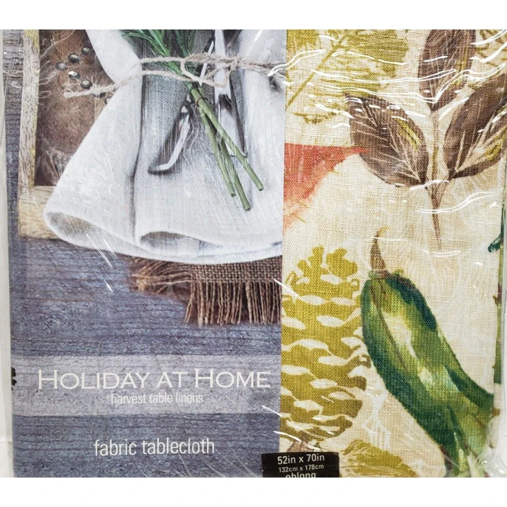 Printed Fabric Tablecloth, 52